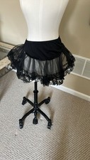 Elegant Black Lace Petticoat For Kids Age 8-10