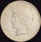 1922 AU Peace Silver Dollar, 90% Silver