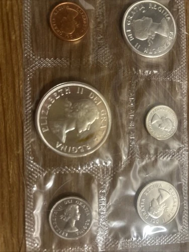 1963 Canada Proof-Like Set-6 Coins-Gem PL-Original Packaging **1.11 oz Silver**