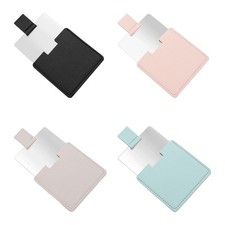 4PCS Small Compact Mirror for Purse - Pocket, Mini, Stainless Steel, Portable, U