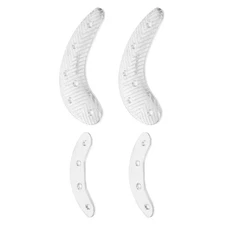  2 Pairs Heel Taps - Anti-Wear Metal Heel Plates Repair Iron Taps For Shoe -