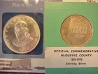 Lot of 2 Sterling Silver Medals - Franklin Mint and McDuffie County Georgia