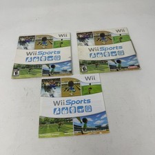 Nintendo Wii Sports Sleeve Case and Instruction Manual Only No Disc 2 Sleeves