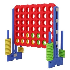Giant 4 Connect in a Row Game, Height Adjustable Jumbo Yard Games for Kids an...