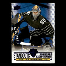 Jordan Binnington #AS-11 2020 Upper Deck Tim Hortons All-Star Standouts Hockey