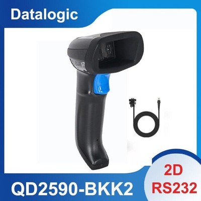 Datalogic QuickScan QD2590-BKK2 RS232 Handheld 2D Imager Barcode Scanner w Cable