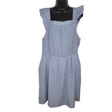 Monteau Searsucker striped sleeveless summer dresss Size 2x