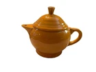 Homer Laughlin Fiesta Intro 16 ounce Tangerine Teapot. Ex. Con. Rare!