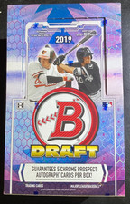 2019 BOWMAN DRAFT BASEBALL FACT SEALED SUPER JUMBO BOX 5 CHROME PROSPECT AUTOS