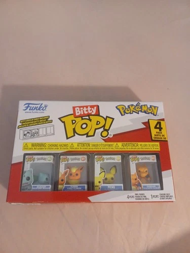 Funko Bitty Pop! Pokemon 4-Pack Bulbasaur Flareon Pichu Charizard New Sealed