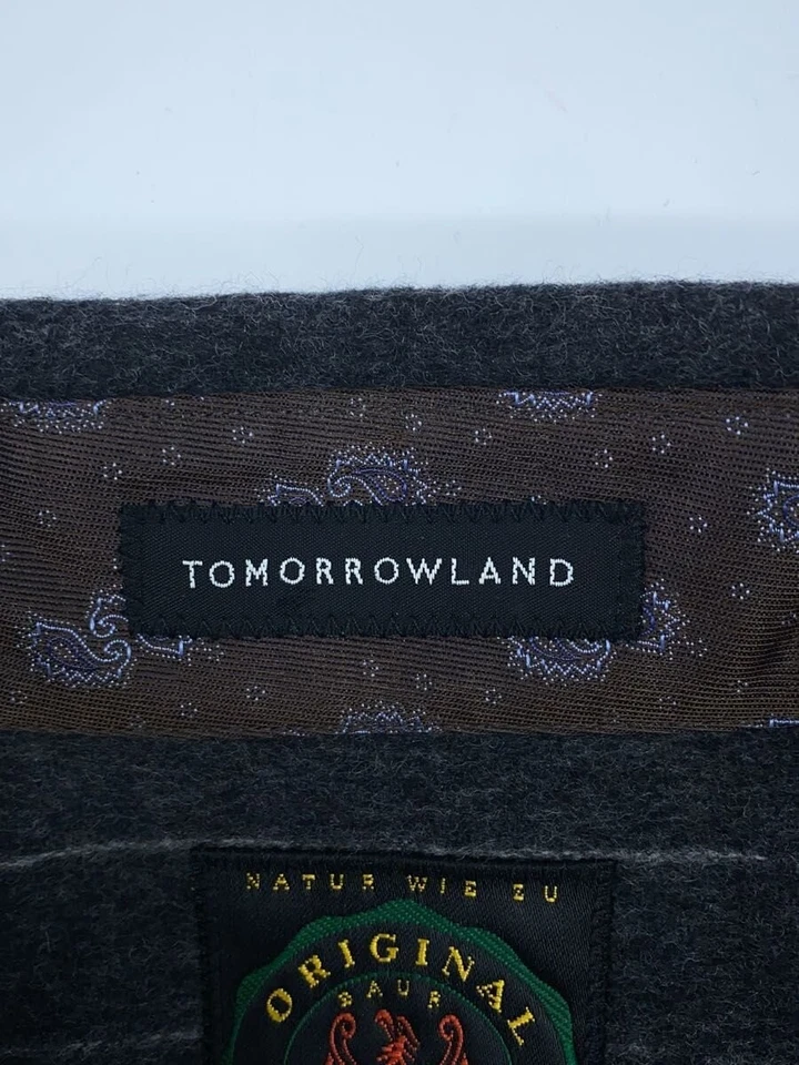 Camisa manga larga TOMORROWLAND Loden tela doble puño, talla M, lana, tira gris Foto 3 de 4