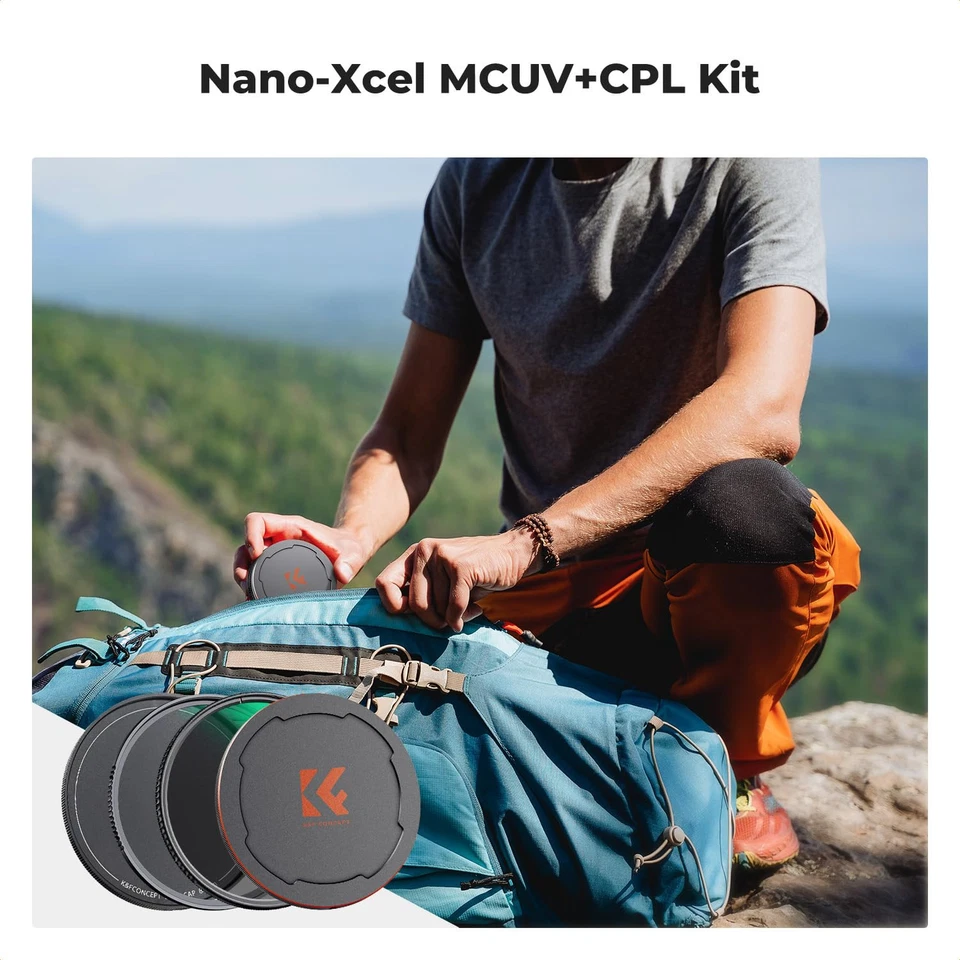 77mm Circular Polarizers Filter & MC UV Protection Filter Kit (2 pcs) with Up... - Image 2 of 4