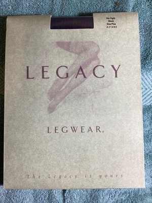 LEGACY Legware Rib Tight Black Size Plus A31490 New