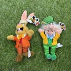 Disney Store Alice in Wonderland Mad Hatter & March Hare Mini Bean Bag Plush