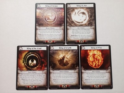 L5R Ring Of Fire Water Air Earth Void  EE Emperor Edition 241 242 243 244 245
