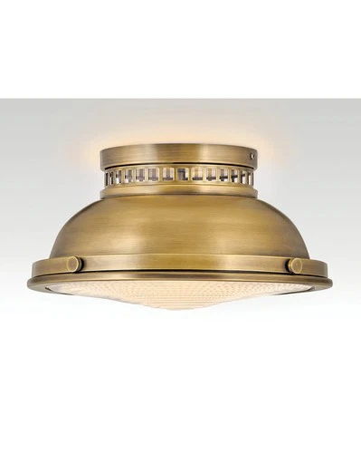 Hinkley Lighting 4081 Brass 2-Light 13"W Flush Mount Ceiling Fixture - Picture 2 of 3