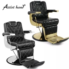 Artist Hand Heavy Duty Vintage Barber Chair All Purpose Recline Hydraulic Salon