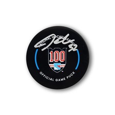 Jonathan Quick Autographed New York Rangers Official 100th Year Hockey Puck