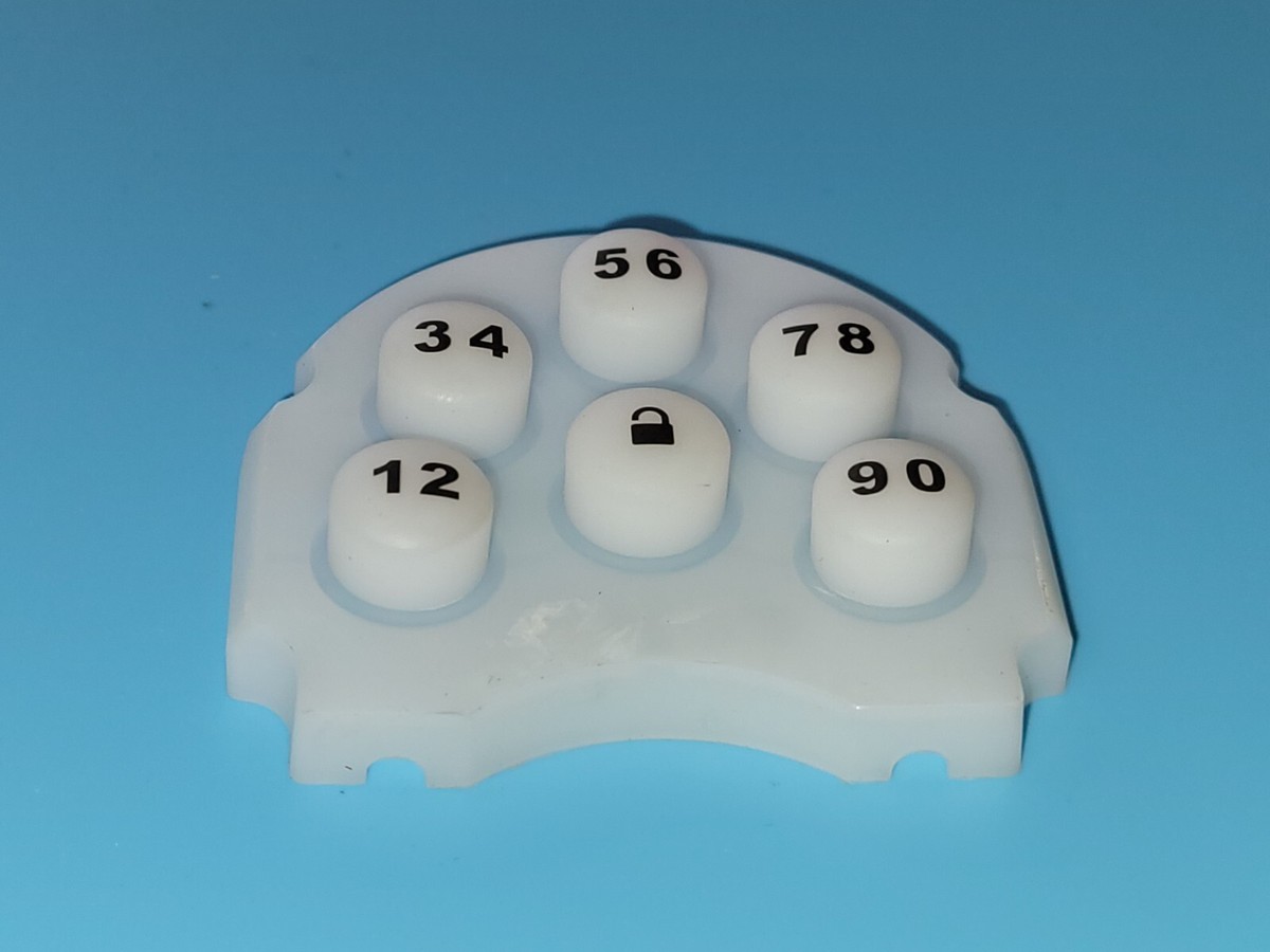 Kwikset 909, 910,911,912 Key Pad Number Silicone Rubber Clear