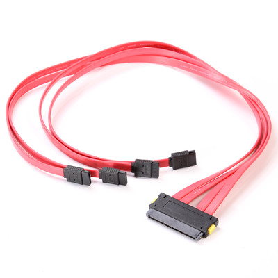 Internal SFF-8484 mini SAS 32Pin to 7Pin 4 SATA Data Cable Plane Controller Cord