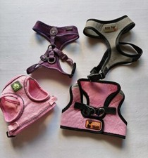 Lot Of 4 Dog Harnesses S/M Sizes Pink Purple Gray Soft Comfort Style