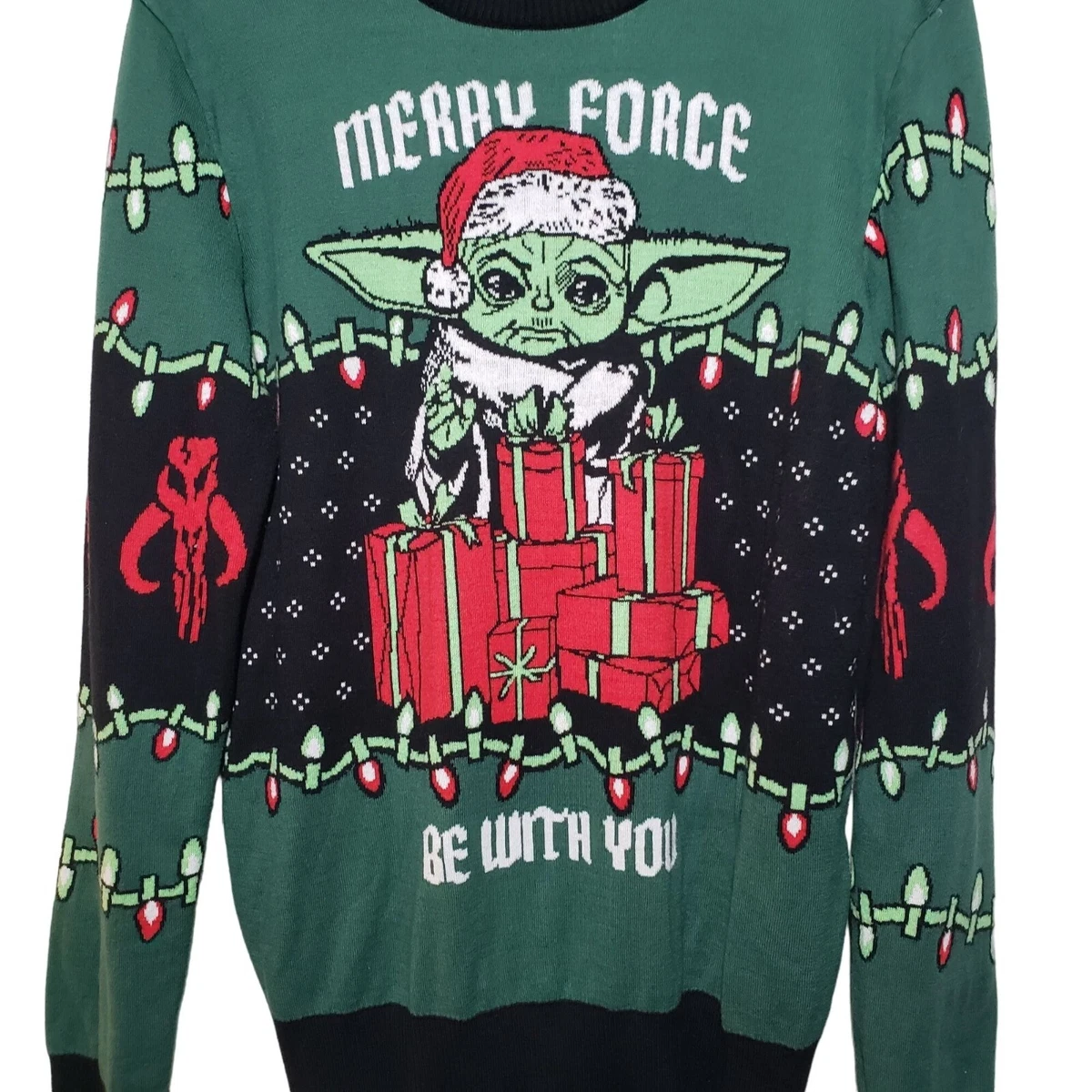 Baby yoda sweater christmas 2025