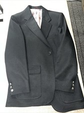 THE JC PENNY COMFORT BLAZER MENS BLACK TUXEDO 42 S   DRY CLEAN ONLY 1 BUTTON 