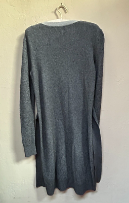 club monaco arnettie dress Club Monaco Crew Neck Arnettie Sweater Dress Belted Large Gray Alpaca Wool  Blend