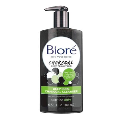 Bioré Deep Pore Charcoal Face Wash, Facial Cleanser Great for Oily Skin 6.77 oz