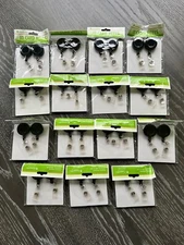 Baumgarten’s Retractable ID Card Reels - Lot Of 30 - Black