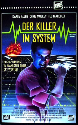 Der Killer im System  * KULT *  ERSTAUFLAGE ~ großes  Verleihcover * Karen Allen