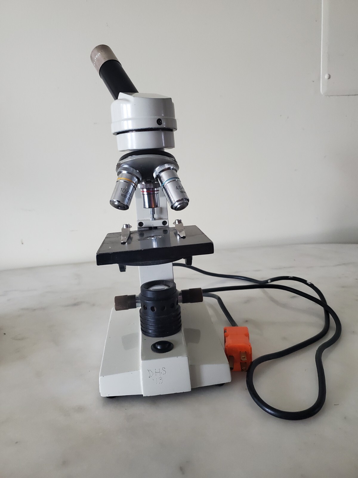 Microscope WF10X DIN/ 18MM, 40/0.65, 10/0.25, 4/0.1 Old School Item eBay