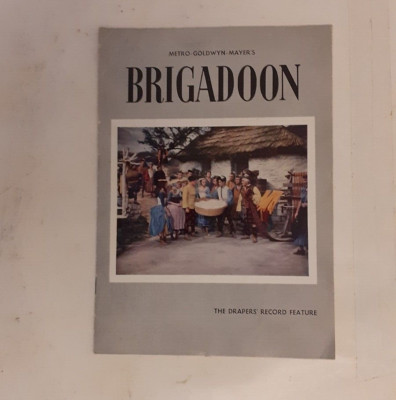 Vintage Werbebroschüre ''The Drapers Record'' MGM ''Brigadoon'' Feature 1955
