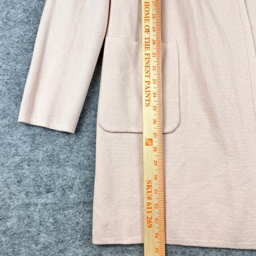 J Crew Juliette Collarless Sweater Blazer Size M Blush Pink Open Front Cardigan - Picture 4 of 7