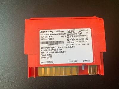 ALLEN BRADLEY 1734-IB8S POINT DIGITAL INPUT MODULE 24VDC 8-CH SINK SAFETY SER:A