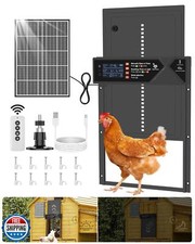 Large Automatic Chicken Coop Door, 4000mAh High Capacity Chicken Coop Door 7W