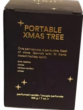 D.S. & Durga Portable Xmas Tree Scented Candle Pine Holiday Full Size 7oz