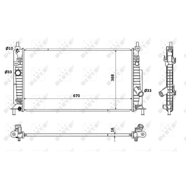 KüHler WasserküHler MotorküHler Passend FüR Mazda 3 BL 1.6 MZR 2.0 2.3 MPS Turbo-image