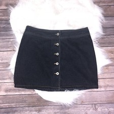 Vintage Tommy Jeans Hilfiger Button Down Mini Skirt With Classic Logo size 9