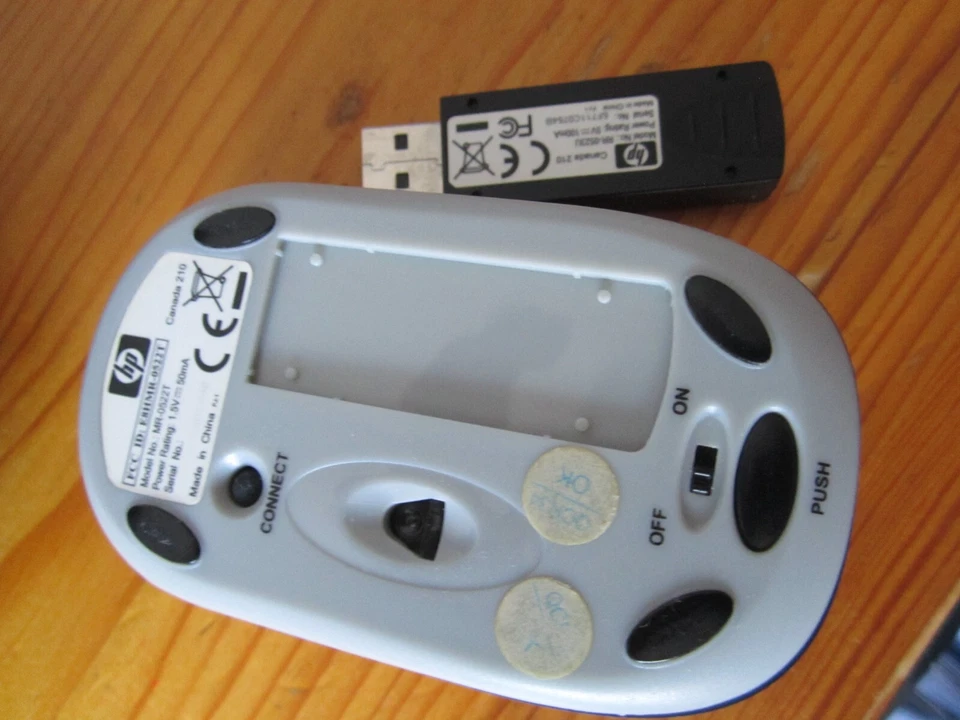 Klassiker-HP Maus 0522T (kabellos, Links- und Rechtshänder) Sunsetrot - Bild 4 von 4