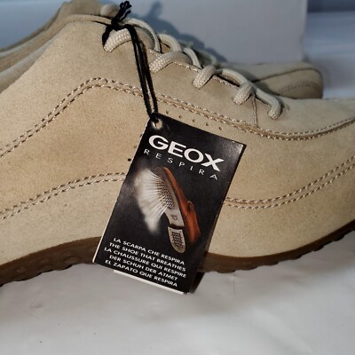 GEOX Respira Mens Classic Sporty Tan/Beige Suede Sneaker Driving Shoes Geox | Shoes | Geox Respira Mens Classic Sporty Tanbeige  main image 3