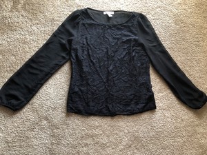 forever 21 black lace top