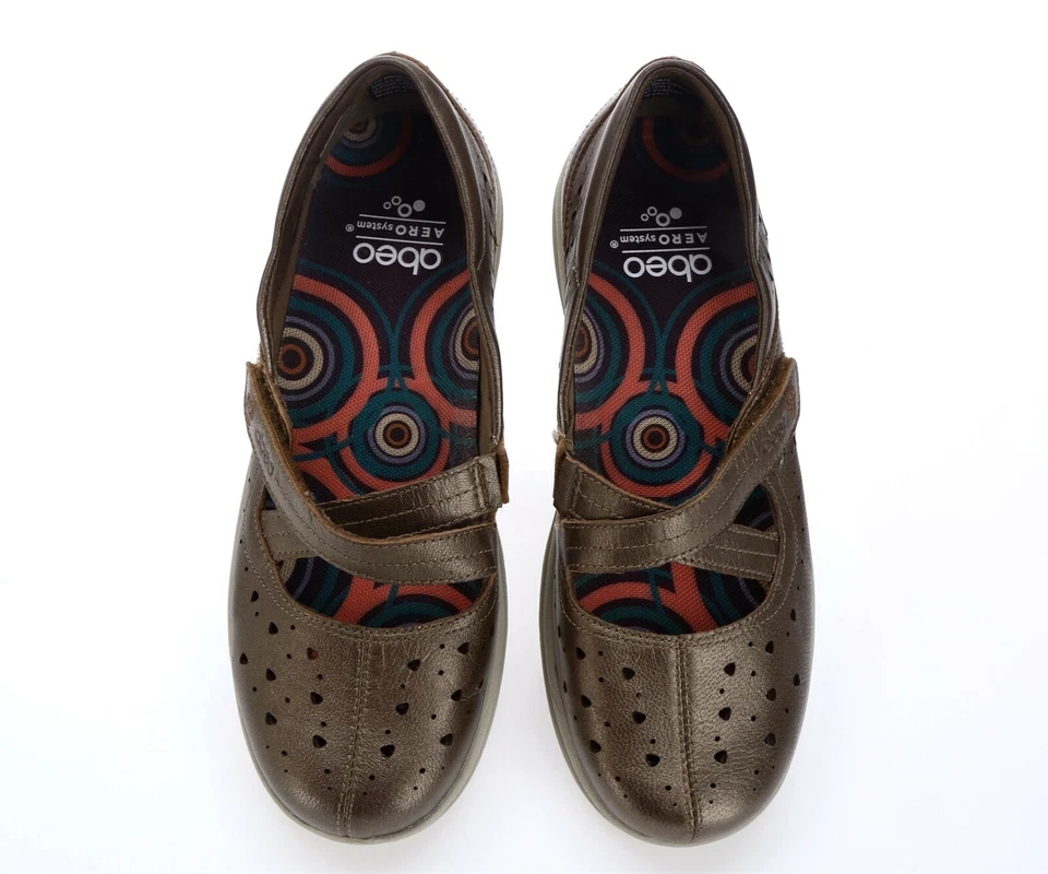 Womens ABEO Aero System Ciji 163064 Bronze Leather Shoes Size 6.5 M - Image 4 of 4