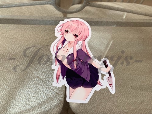 Future Diary - Anime - Yuno Gasai Aufkleber Aufkleber Vinyl Ordner Laptop sexy Manga - Bild 4 von 11