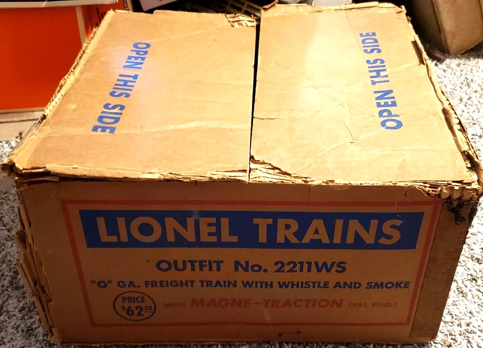 1953 Lionel 2211WS 681 STEAM Locomotive FREIGHT set box only no trains POOR cond - Image 2 of 4