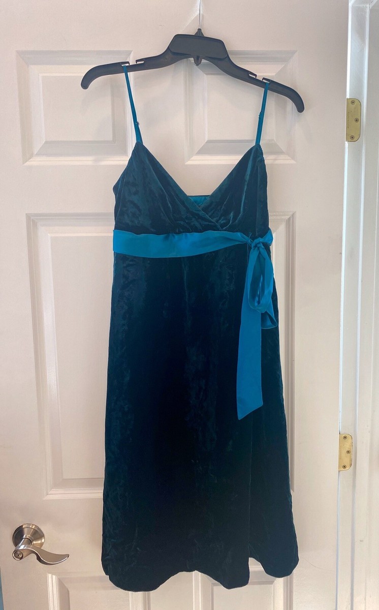 blue velvet dress target ABS by Allen Schwartz Teal Cocktail Party 6 Wedding Princess Tiana Blue Dress: SM_H US Child Size:18Months 34.5 24