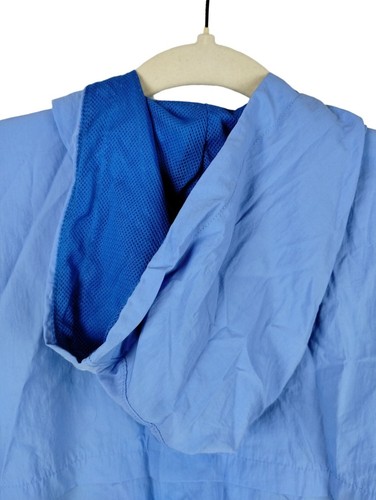 Chaqueta cortavientos pulóver con capucha azul Reebok juvenil talla M nailon poliéster - Imagen 4 de 14