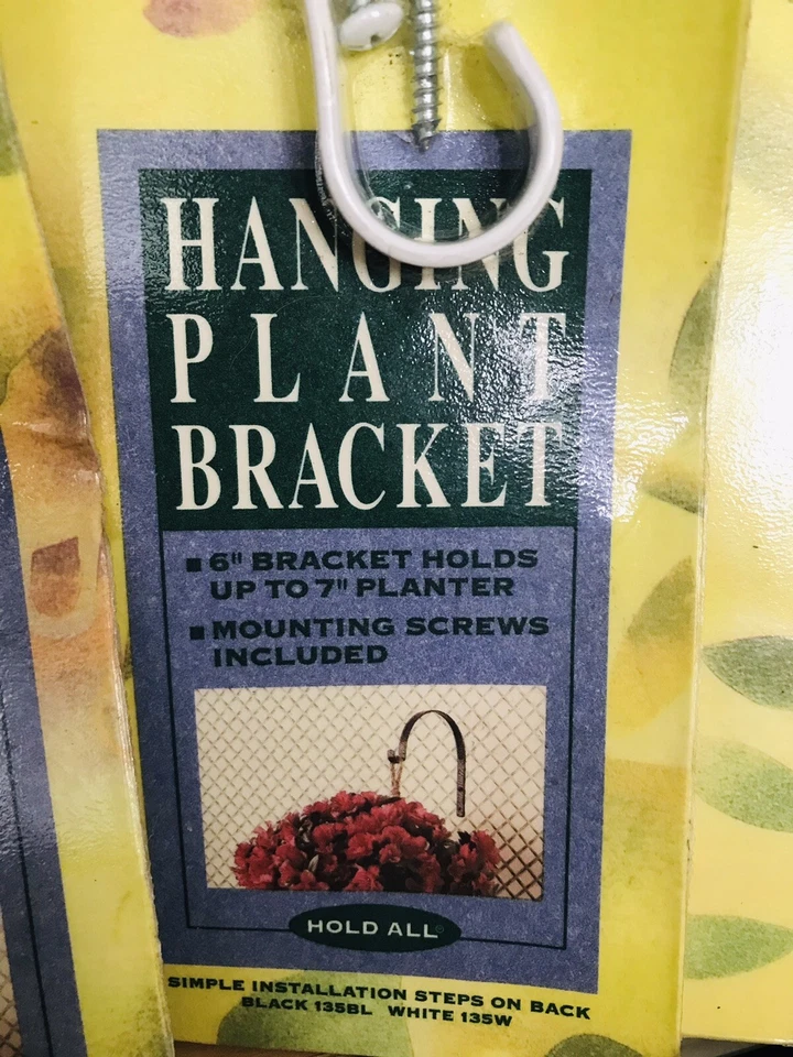 Lote de 4 Suportes de Plantas Suspensos de Metal Branco com Hardware, Plantadeiras de 7”, AmerTac - Imagem 3 de 4