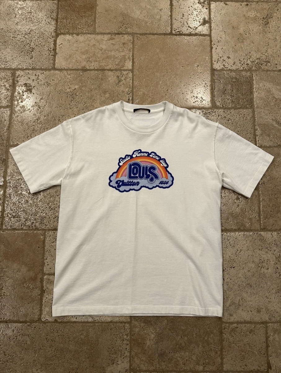 Louis Vuitton LV Rainbow Studio Homme 1854 White T-Shirt | eBay