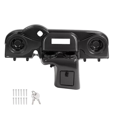 Golf Cart Carbon Fiber Style Radio & Speaker Dash Cover For EZGO RXV 2008-up